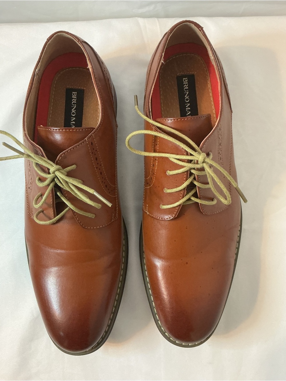 Bruno Marc PRINCE-16 Brown Oxford Derby Dress Shoes Men’s Size 11
